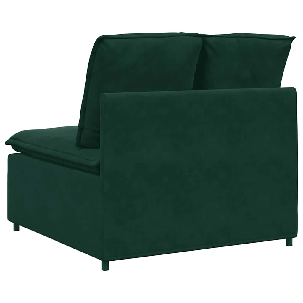 Modularni Sofa Centralni Modul s Jastucima Tamnozeleni 100 cm