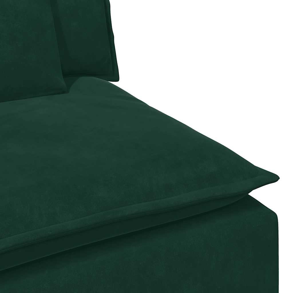 Modularni Sofa Centralni Modul s Jastucima Tamnozeleni 100 cm