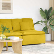 Modularna sofa s jastucima žuta 100 cm