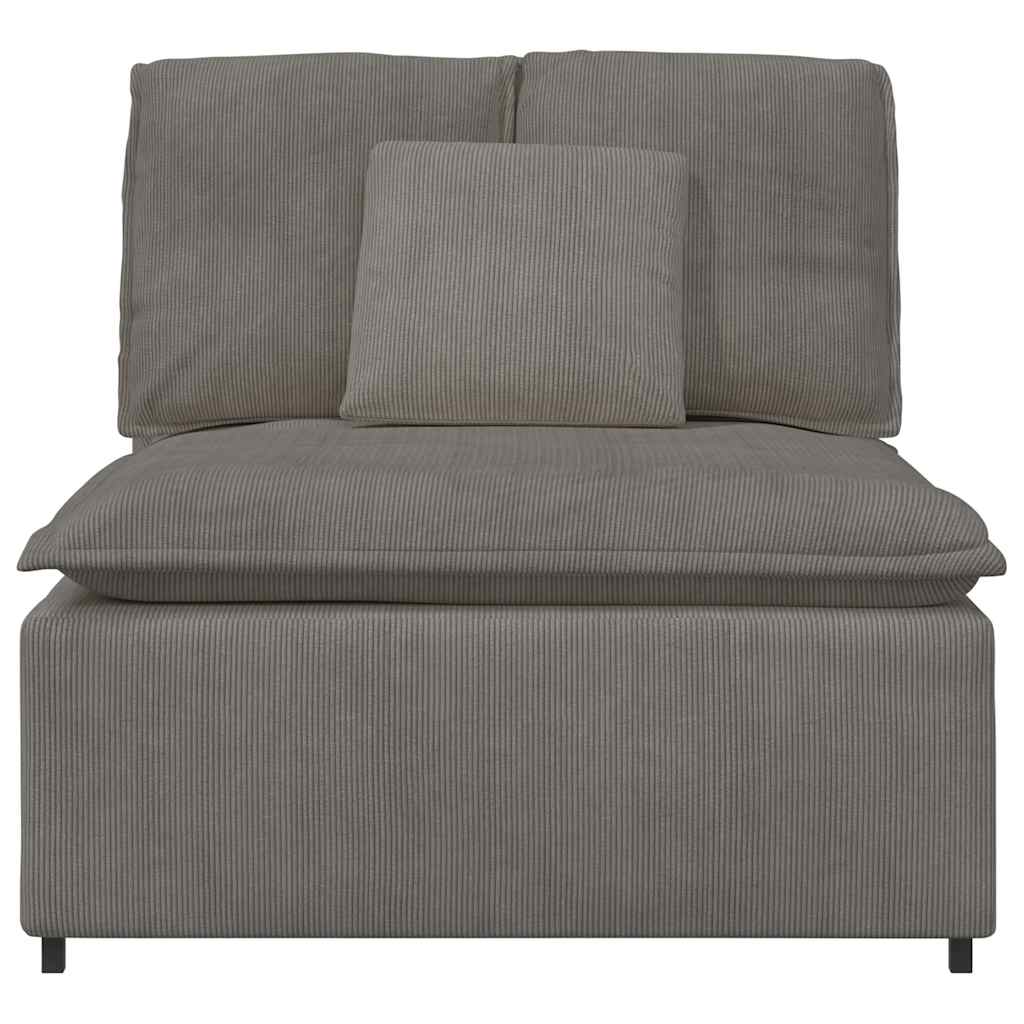 Modularni Sofa Centralni Modul s Jastucima Svijetlosivi 100 cm