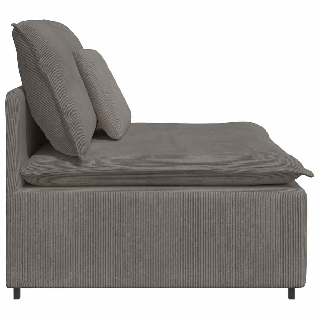 Modularni Sofa Centralni Modul s Jastucima Svijetlosivi 100 cm