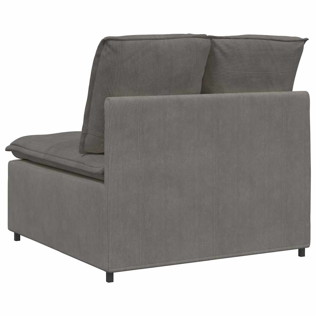 Modularni Sofa Centralni Modul s Jastucima Svijetlosivi 100 cm