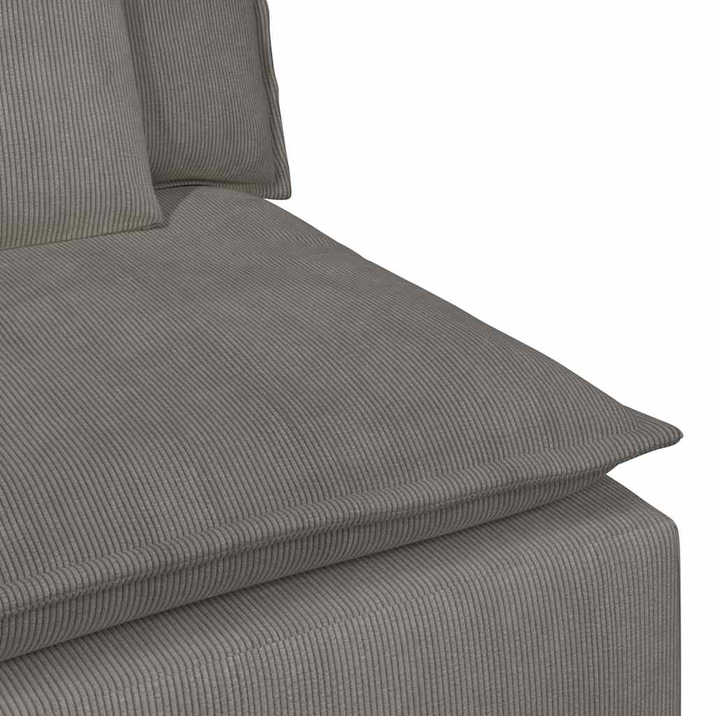 Modularni Sofa Centralni Modul s Jastucima Svijetlosivi 100 cm
