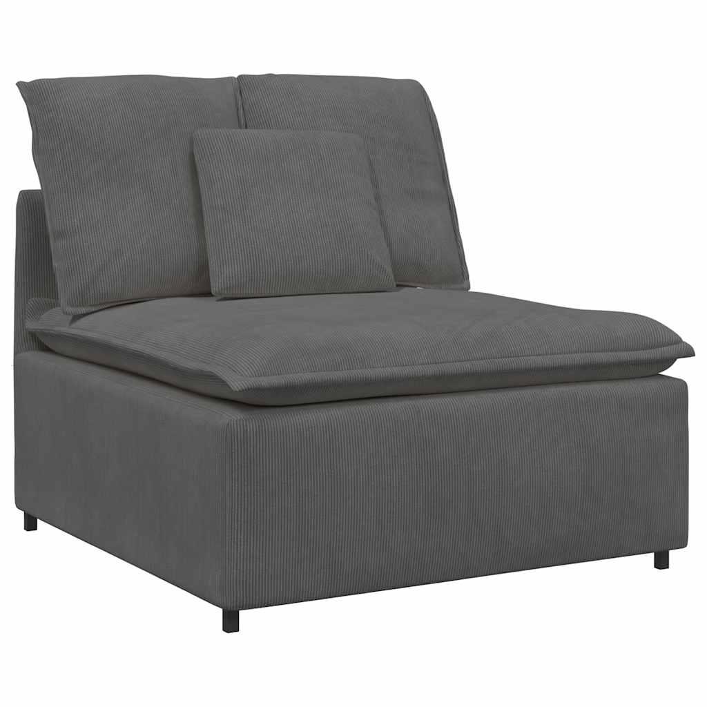 Modularna sofa s jastucima tamno siva 100 cm