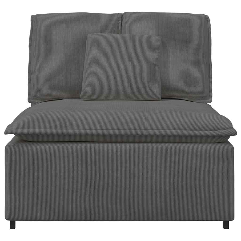 Modularna sofa s jastucima tamno siva 100 cm
