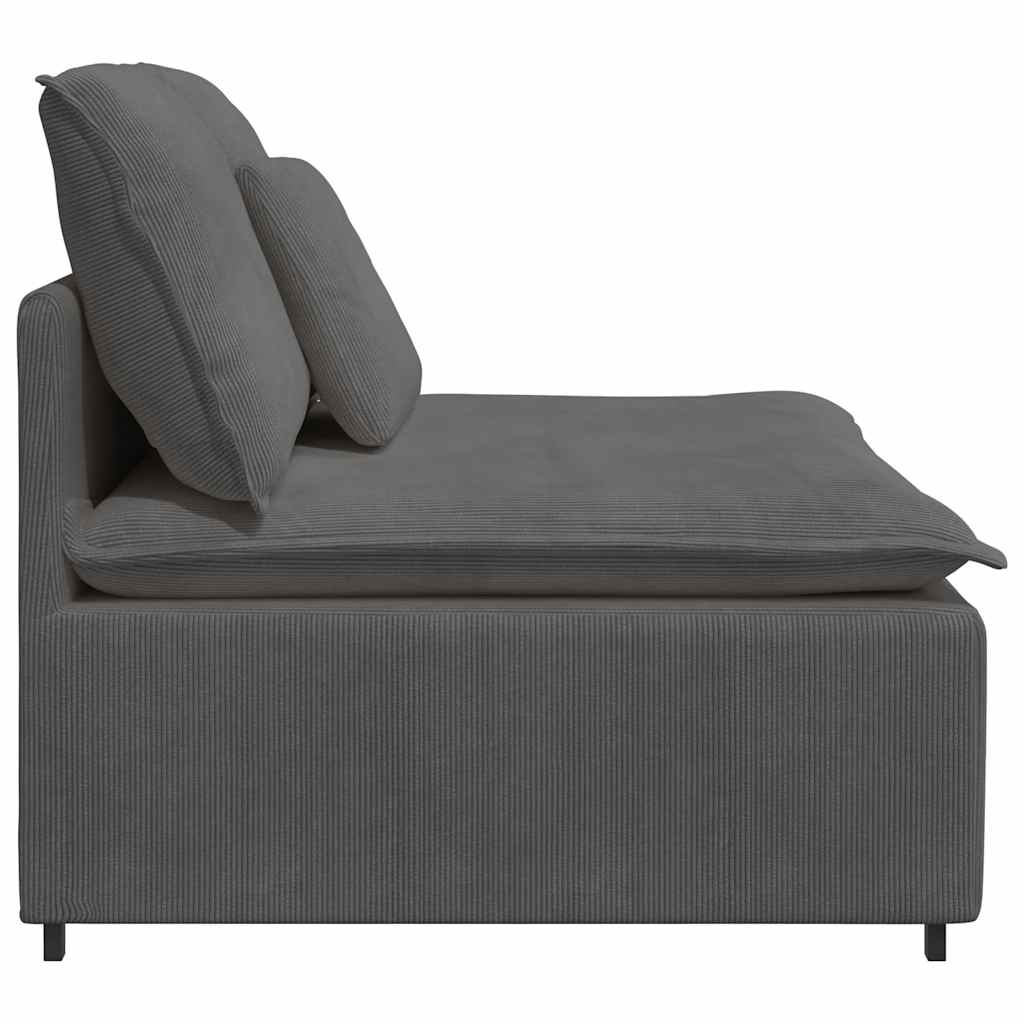 Modularna sofa s jastucima tamno siva 100 cm