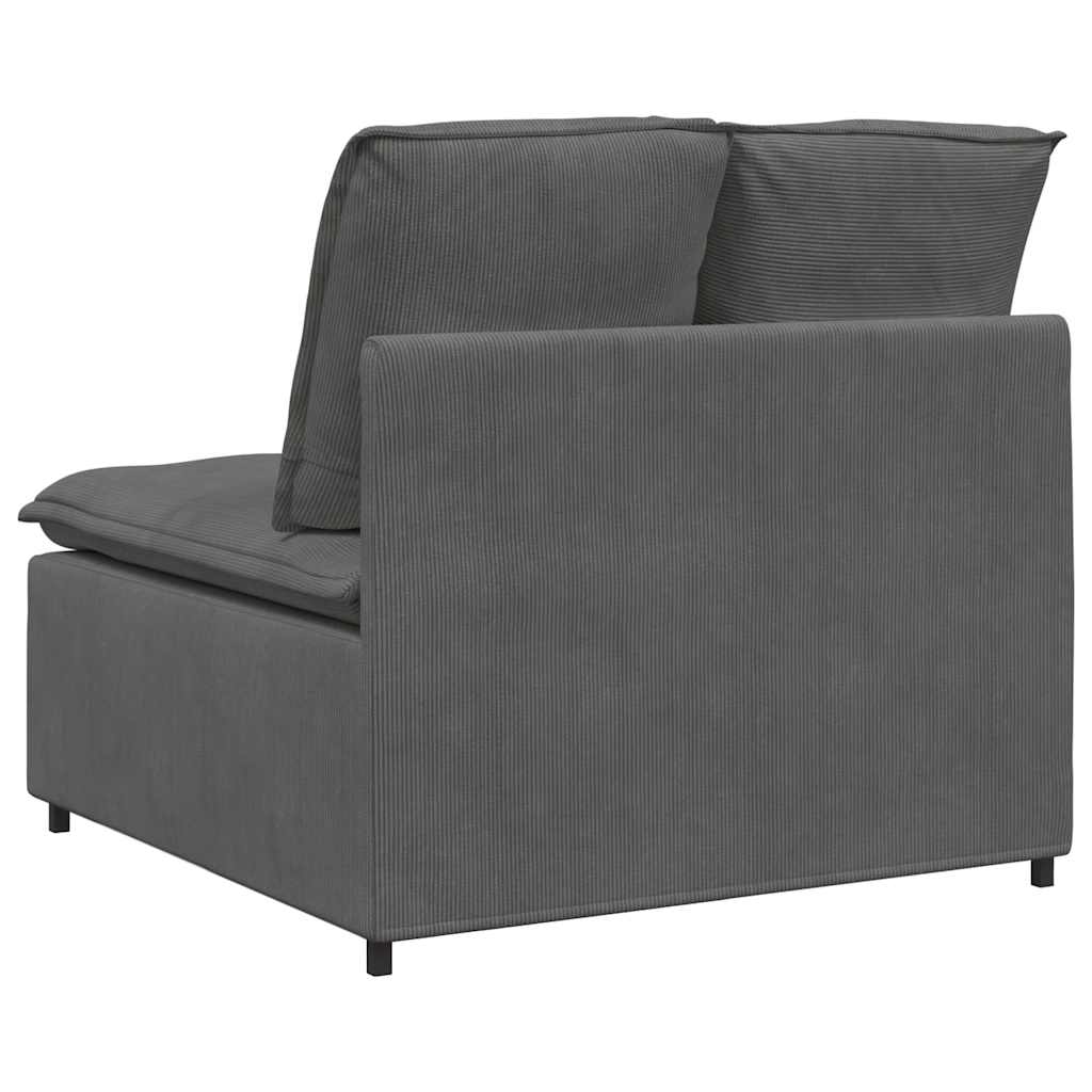 Modularna sofa s jastucima tamno siva 100 cm