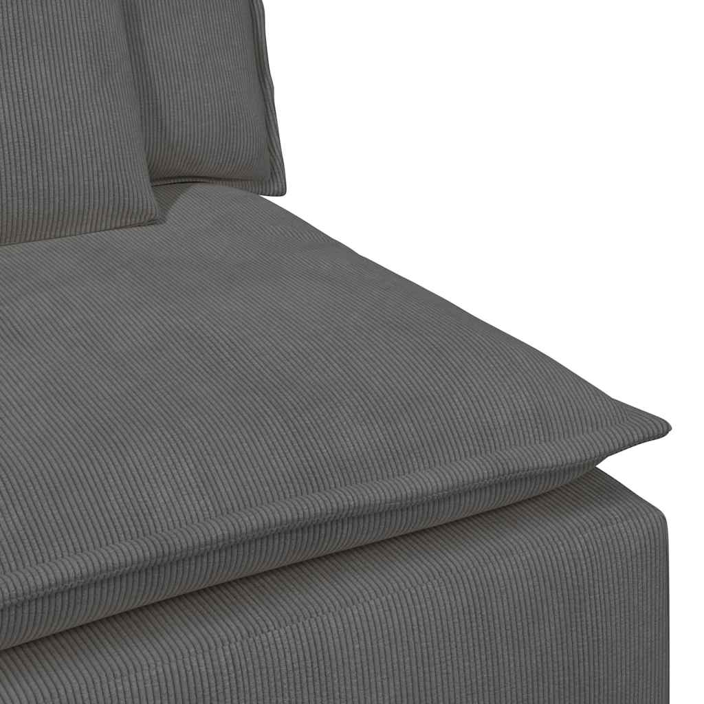Modularna sofa s jastucima tamno siva 100 cm
