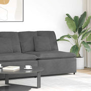 Modularna sofa s jastucima tamno siva 100 cm