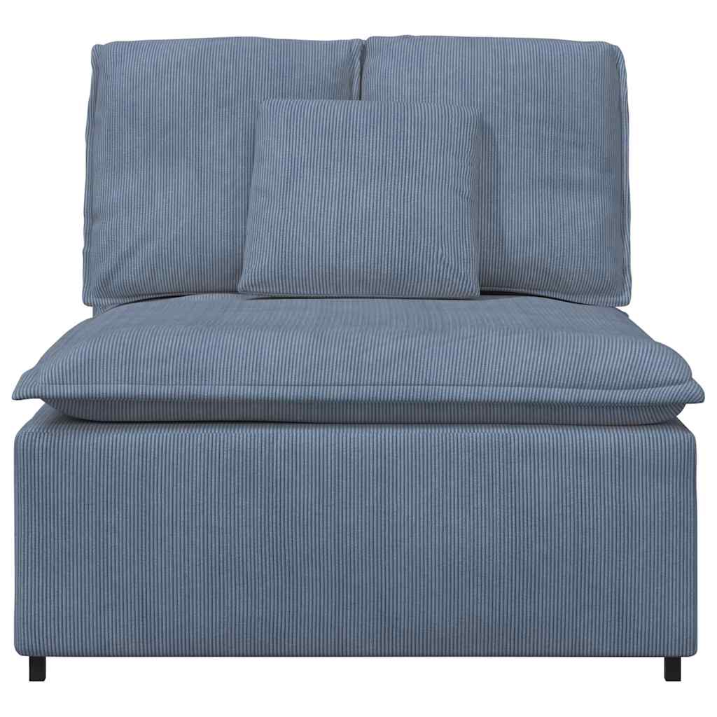 Modularna sofa s jastucima plava 100 cm