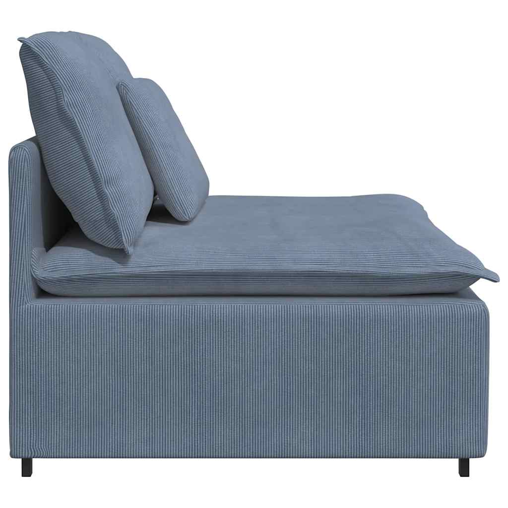 Modularna sofa s jastucima plava 100 cm