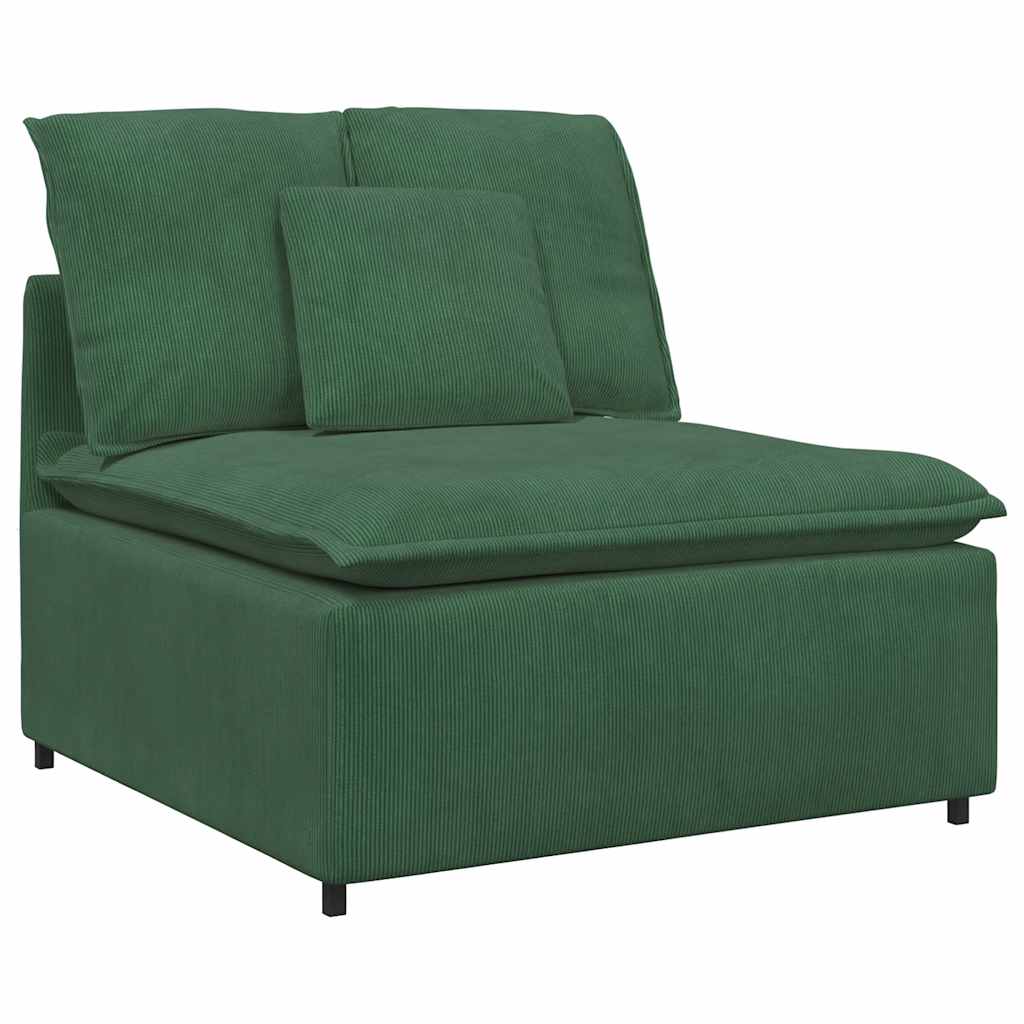 Modularni Sofa Centralni Modul s Jastucima Tamnozeleni 100 cm