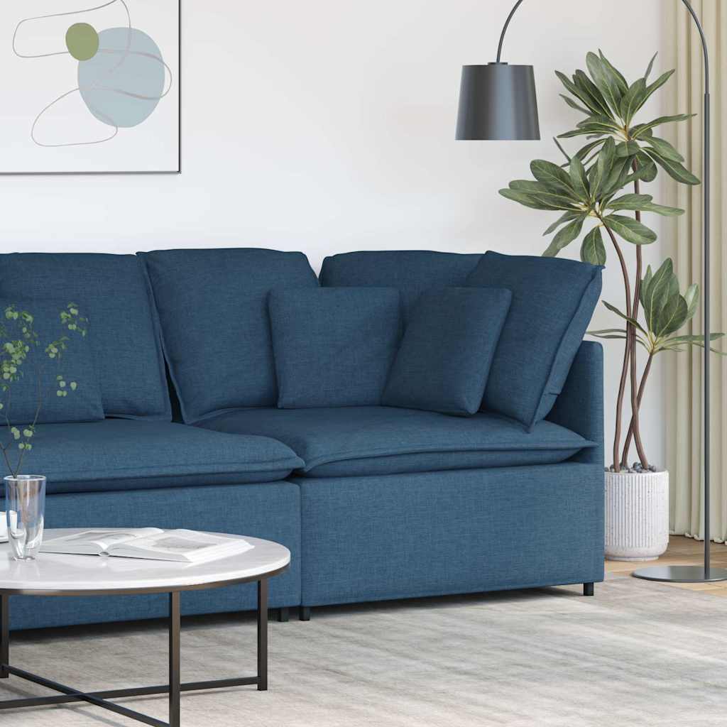 Modularna Kutna Sofa s Jastucima Plava 100 cm