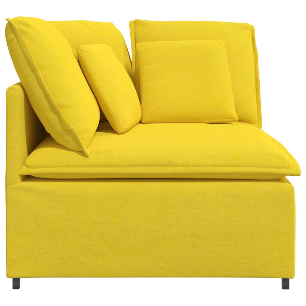 Modularna sofa Kutni modul s jastucima svijetložuta 100 cm