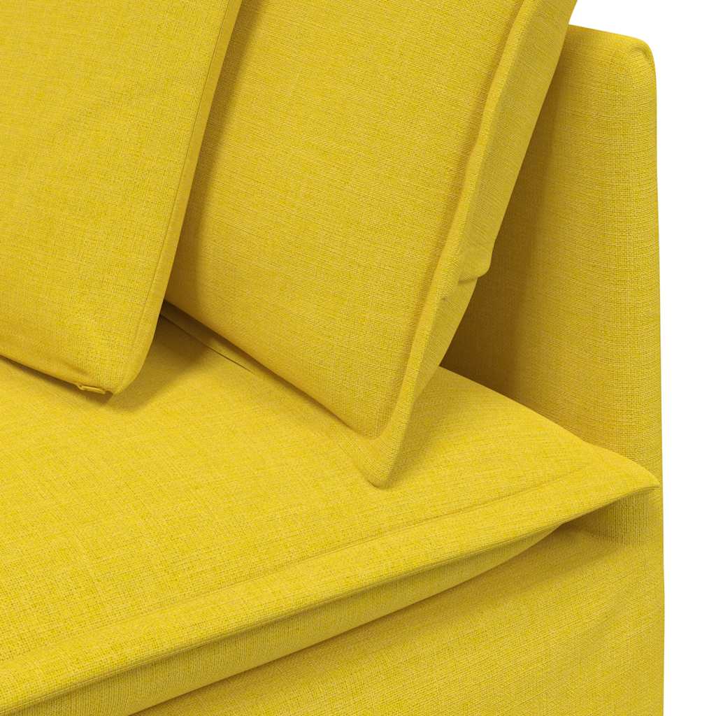 Modularna sofa Kutni modul s jastucima svijetložuta 100 cm