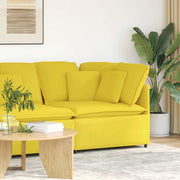 Modularna sofa Kutni modul s jastucima svijetložuta 100 cm