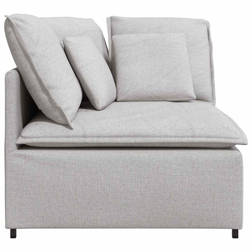 Modularni kutni kauč s jastucima, sivo-bijeli 100 cm
