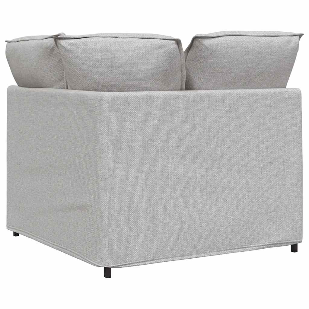 Modularni kutni kauč s jastucima, sivo-bijeli 100 cm