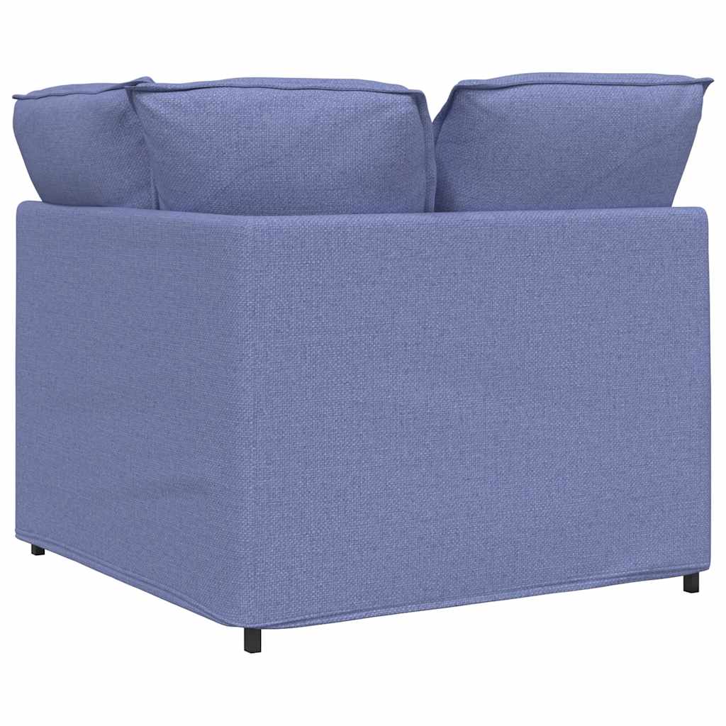 Modularna kutna sofa s jastucima traperice plave boje 100 cm