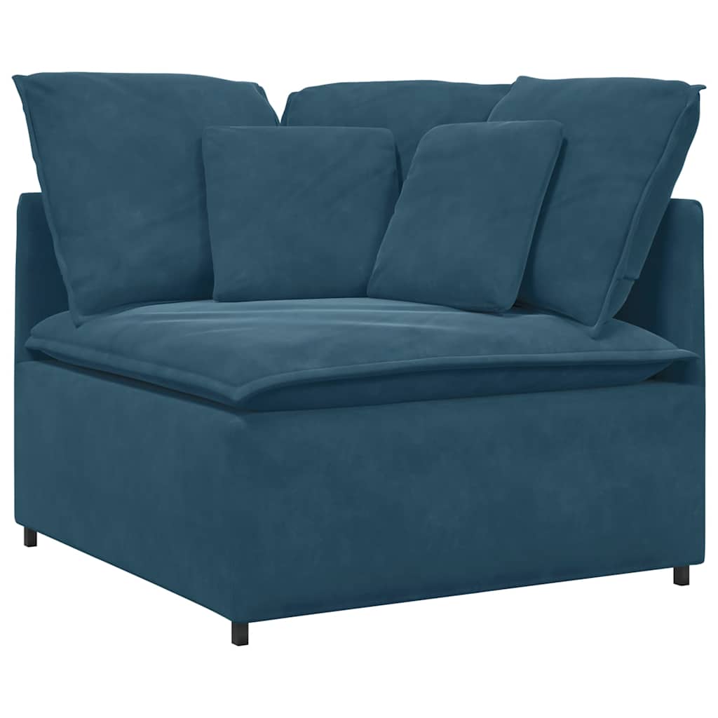Modularna Kutna Sofa s Jastucima Plava 100 cm