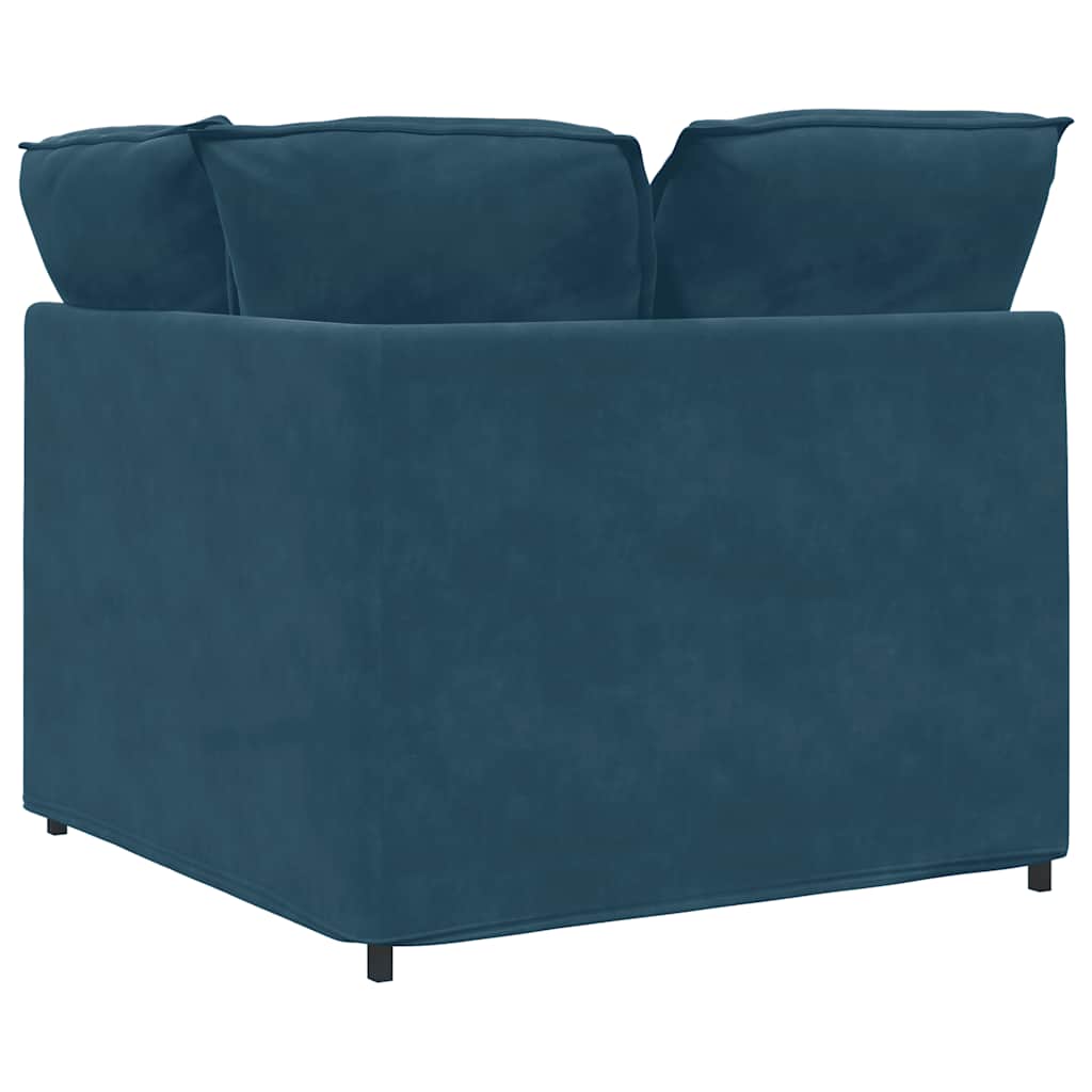 Modularna Kutna Sofa s Jastucima Plava 100 cm