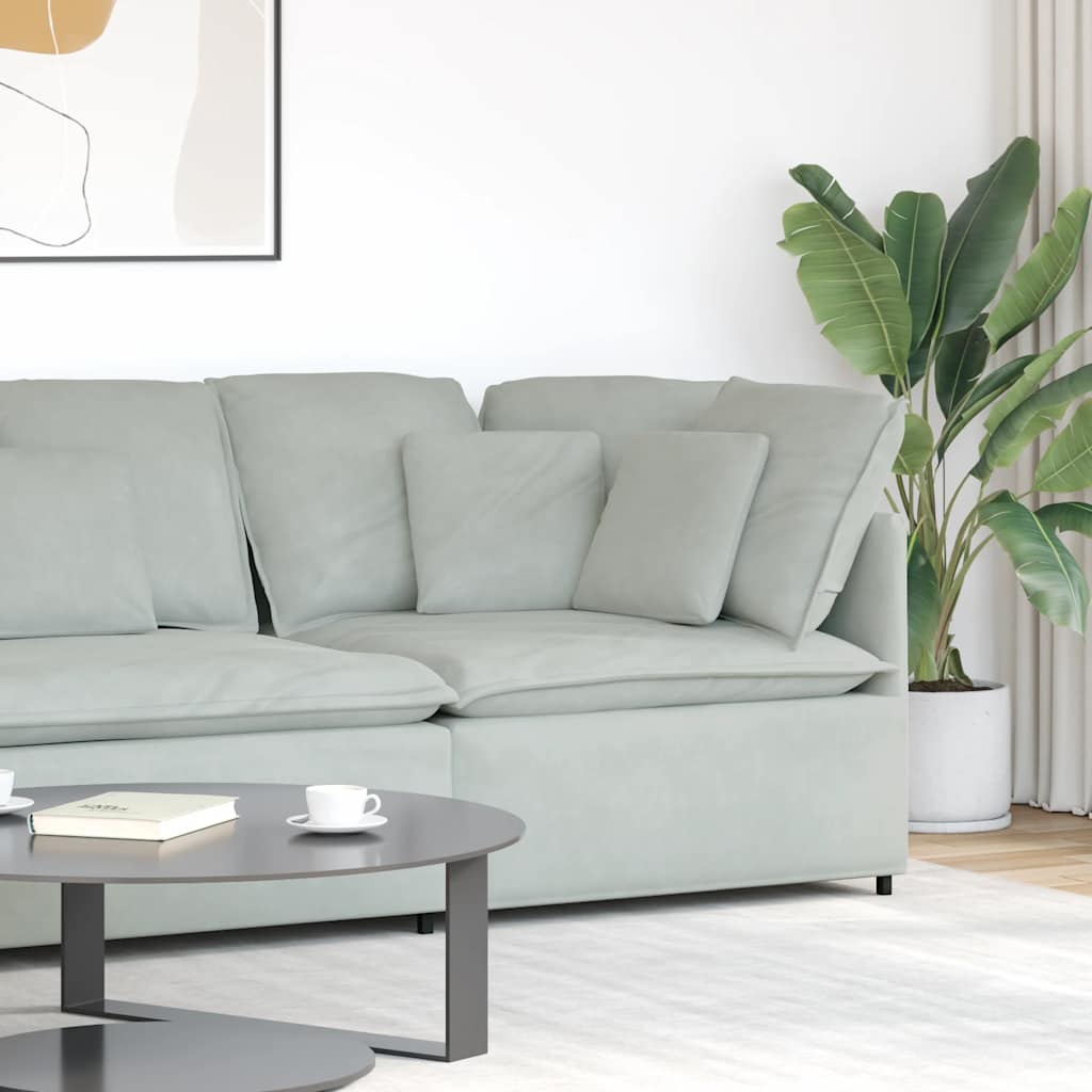 Modularna sofa Kutni modul s jastucima svijetlo siva 100 cm