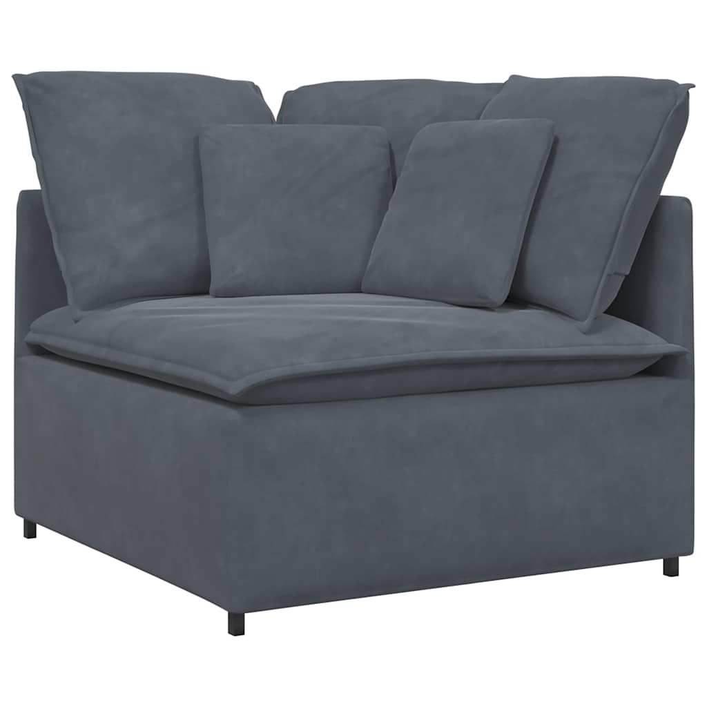 Modularna sofa Kutni modul s jastucima tamno siva 100 cm