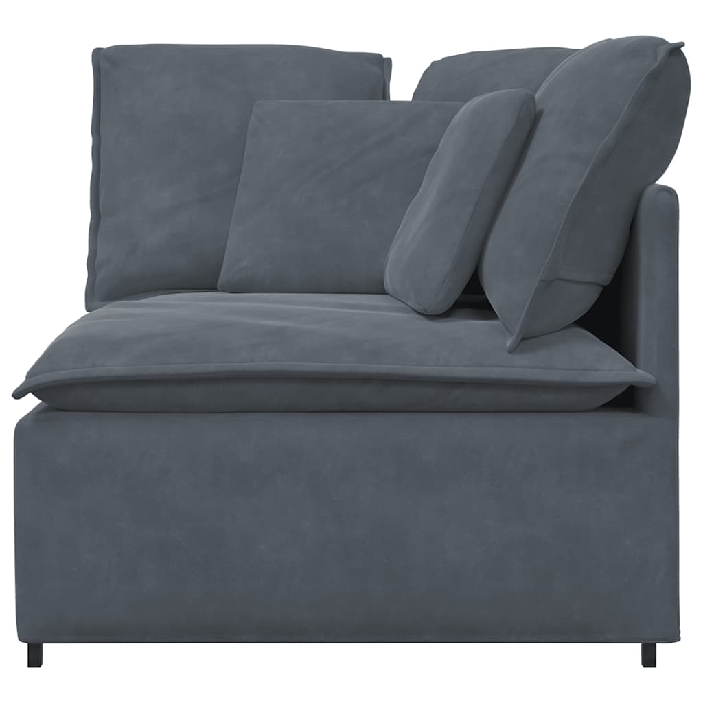Modularna sofa Kutni modul s jastucima tamno siva 100 cm