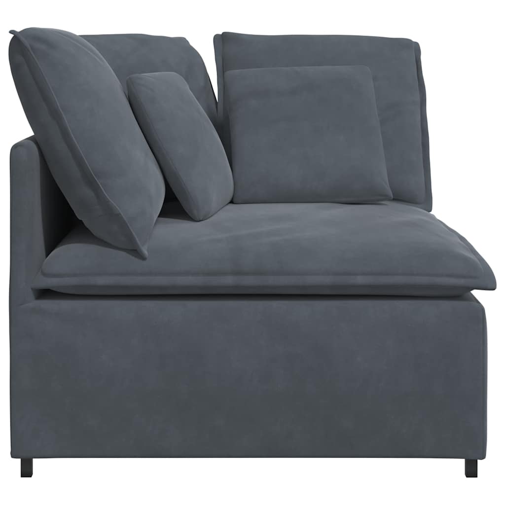 Modularna sofa Kutni modul s jastucima tamno siva 100 cm