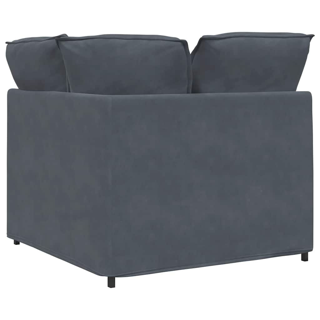 Modularna sofa Kutni modul s jastucima tamno siva 100 cm