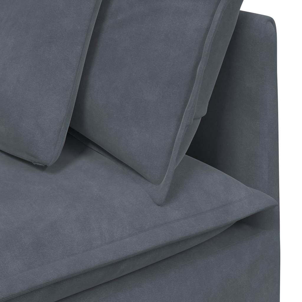 Modularna sofa Kutni modul s jastucima tamno siva 100 cm