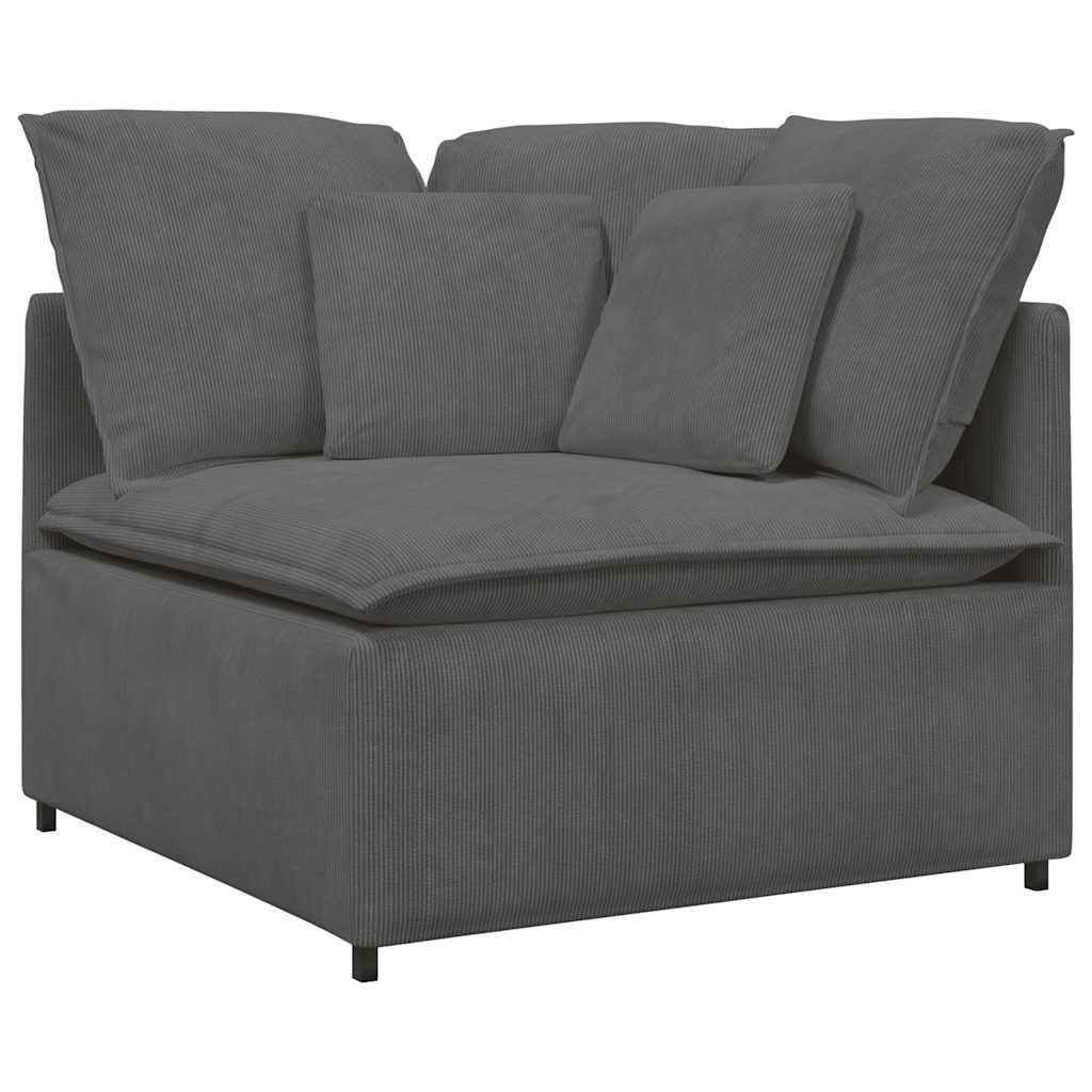 Modularna sofa Kutni modul s jastucima tamno siva 100 cm