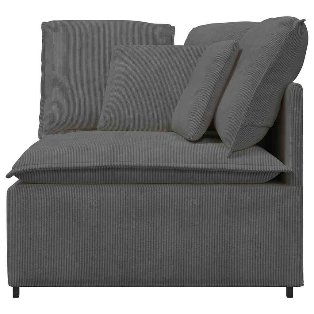 Modularna sofa Kutni modul s jastucima tamno siva 100 cm