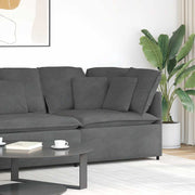 Modularna sofa Kutni modul s jastucima tamno siva 100 cm