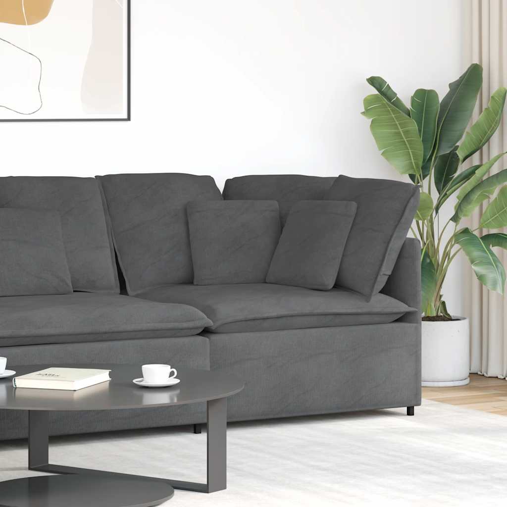 Modularna sofa Kutni modul s jastucima tamno siva 100 cm