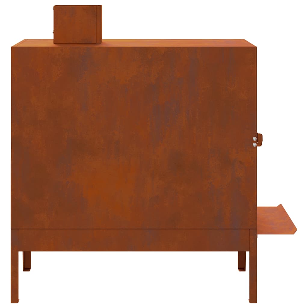 Štednjak za kampiranje 35x50x60 cm Corten čelik