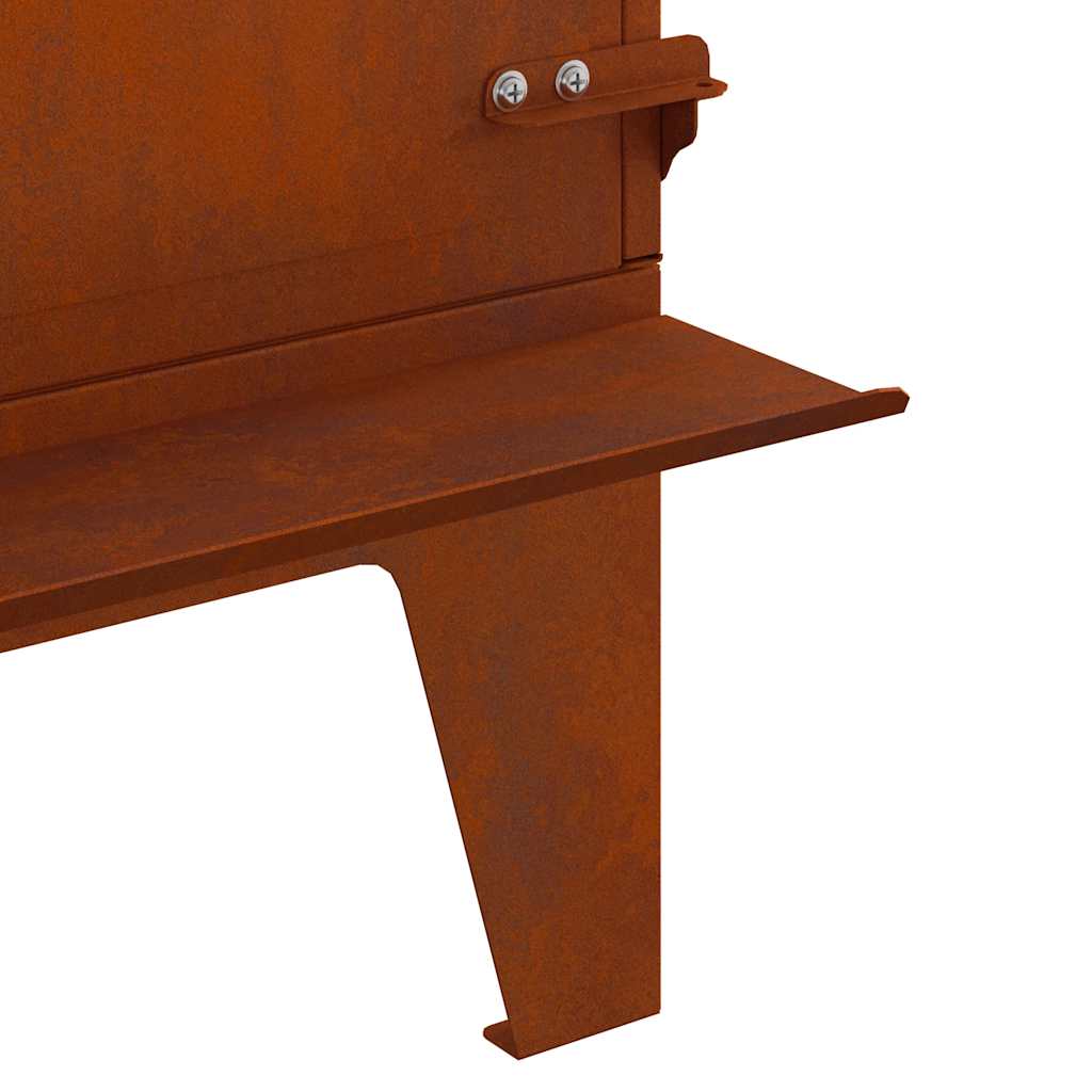 Štednjak za kampiranje 35x50x60 cm Corten čelik
