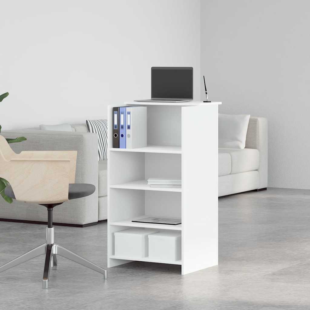 Recepcijski stol Bijeli 55x50x103,5 cm Inženirsko drvo