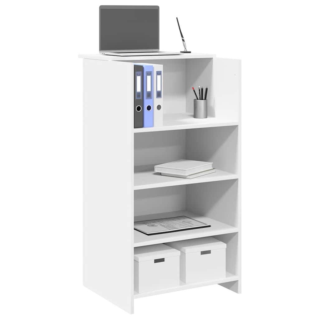 Recepcijski stol Bijeli 55x50x103,5 cm Inženirsko drvo