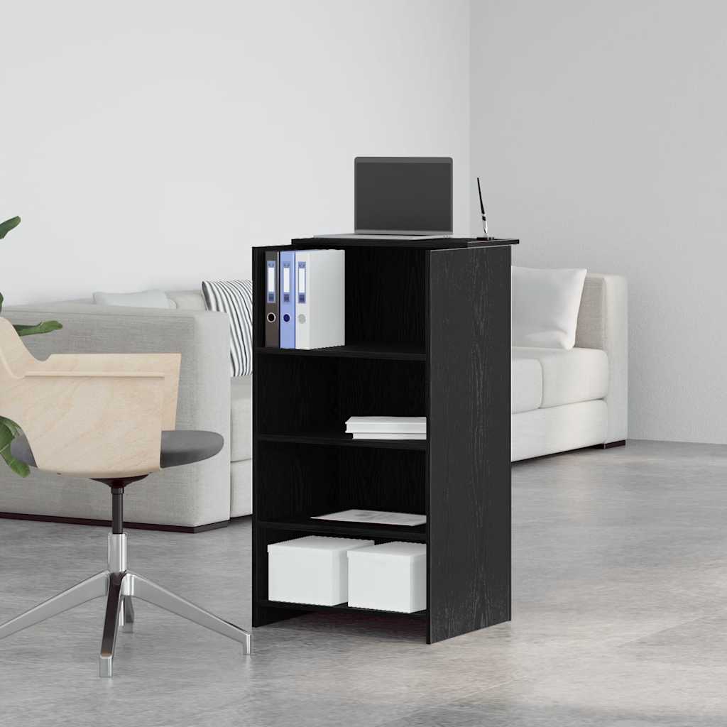 Recepcijski stol crni 55x50x103,5 cm izrađeno drvo