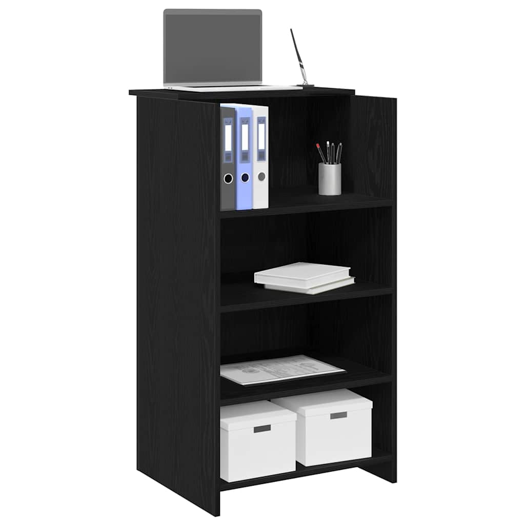 Recepcijski stol crni 55x50x103,5 cm izrađeno drvo