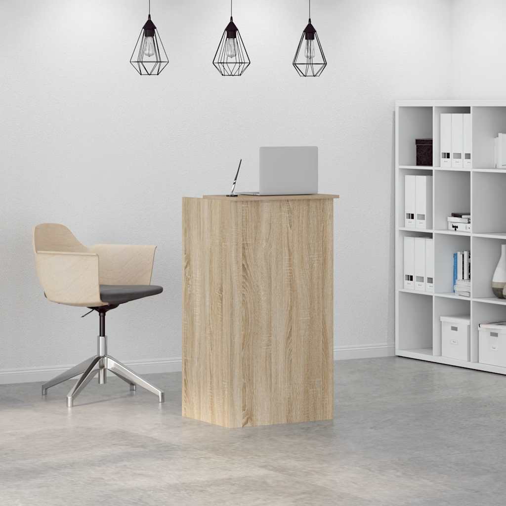 Recepcijski stol Sonoma hrast 55x50x103,5 cm Konstruirano drvo