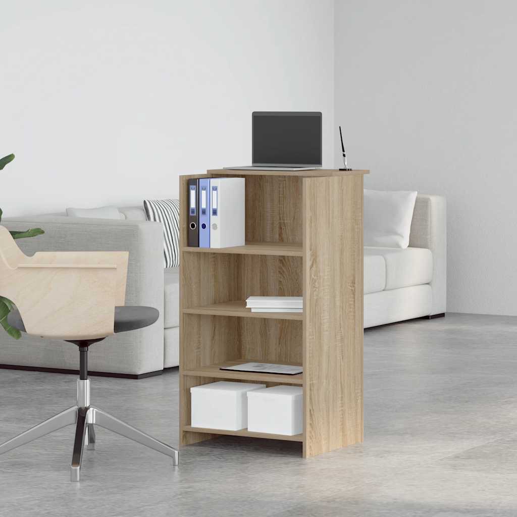 Recepcijski stol Sonoma hrast 55x50x103,5 cm Konstruirano drvo