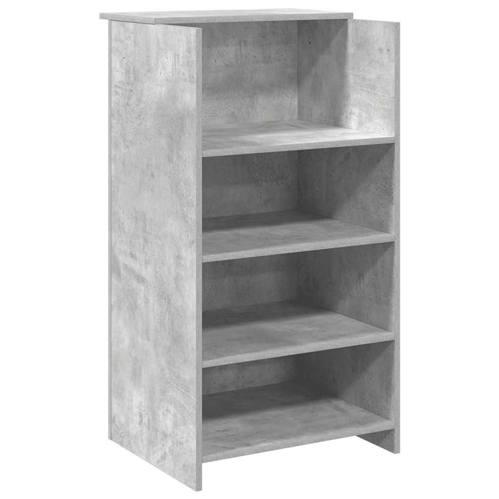Recepcijski stol beton sivi 55x50x103,5 cm konstruirano drvo