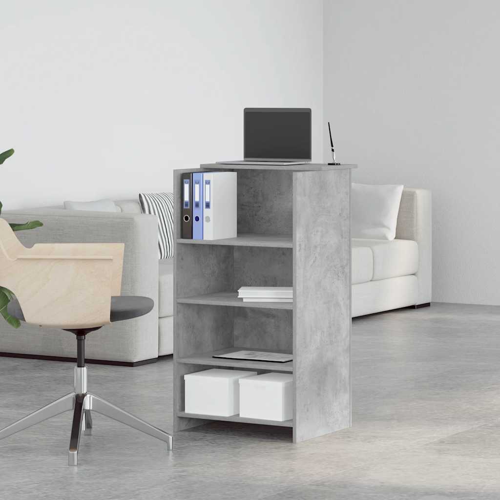 Recepcijski stol beton sivi 55x50x103,5 cm konstruirano drvo