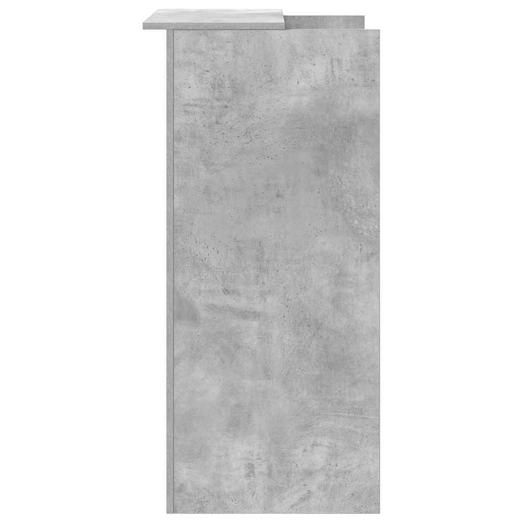 Recepcijski stol beton sivi 55x50x103,5 cm konstruirano drvo