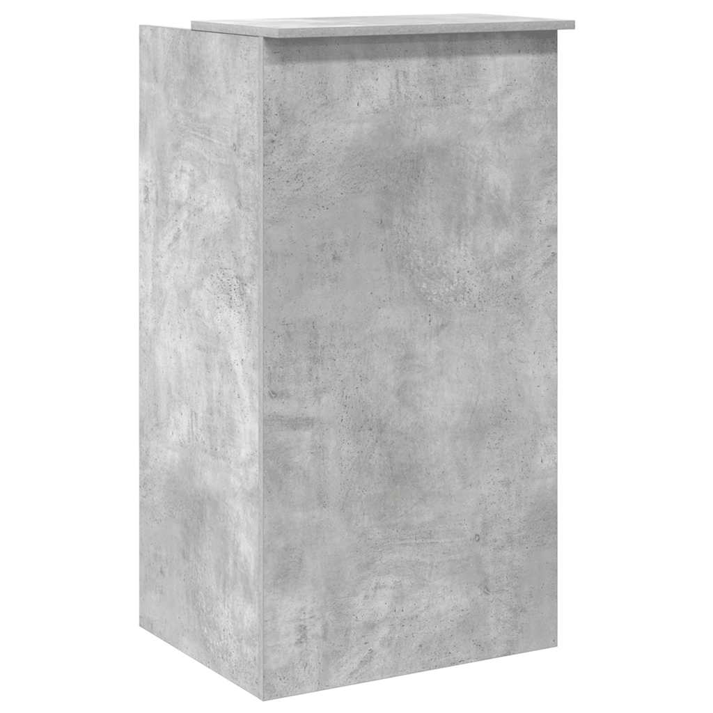 Recepcijski stol beton sivi 55x50x103,5 cm konstruirano drvo