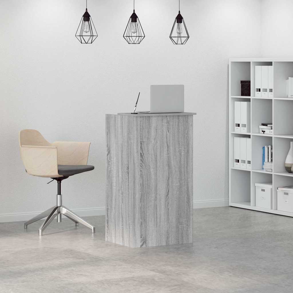 Recepcijski stol sivi Sonoma 55x50x103,5 cm izrađeno drvo