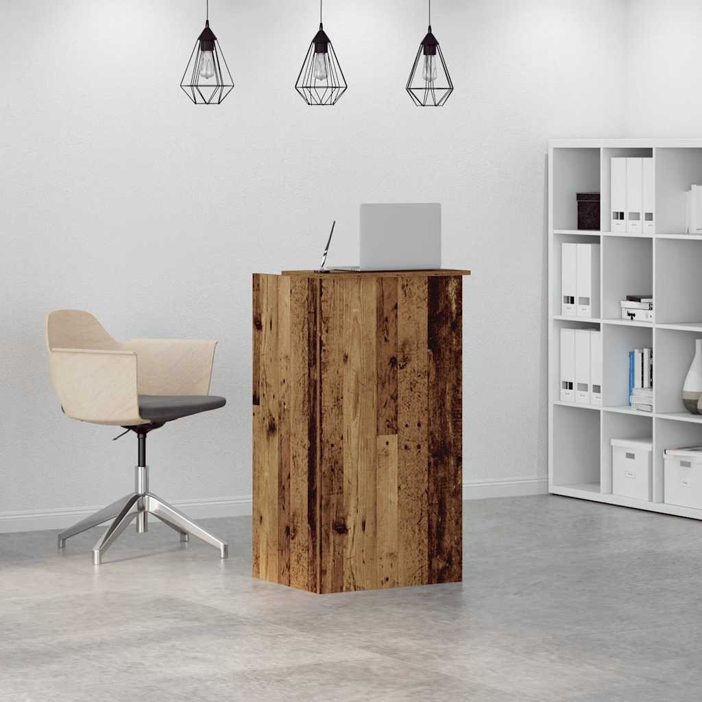 Recepcijski stol staro drvo 55x50x103,5 cm konstruirano drvo