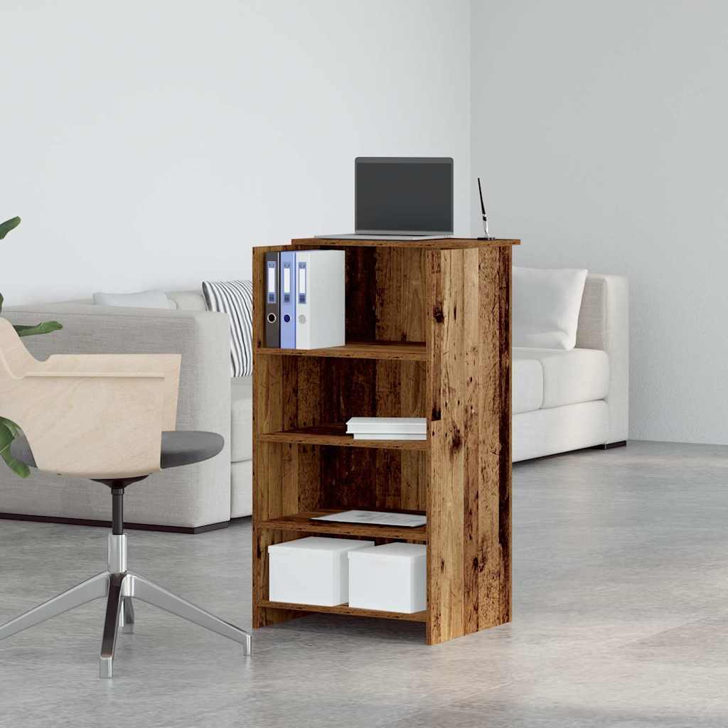 Recepcijski stol staro drvo 55x50x103,5 cm konstruirano drvo